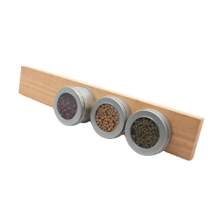 

High performance Stainless Steel magnetic knife strip Rubber Magnetic Knife Holder Wooden For kitchen storage, Rubber wood