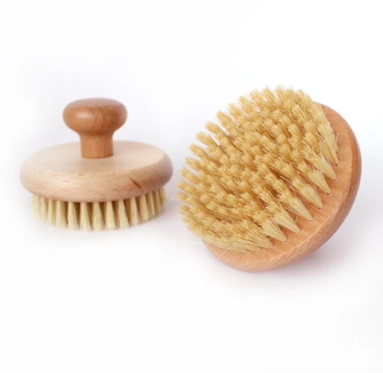 

100% natural bamboo body brush boar/cactus/sisal bristle bath brush