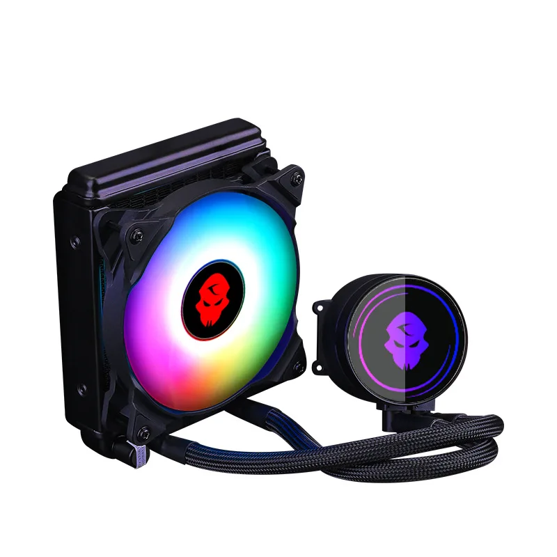 

NEW PC RGB Water Cooler Liquid CPU fan For CPU AMD Intel AM4 2011 115X 775