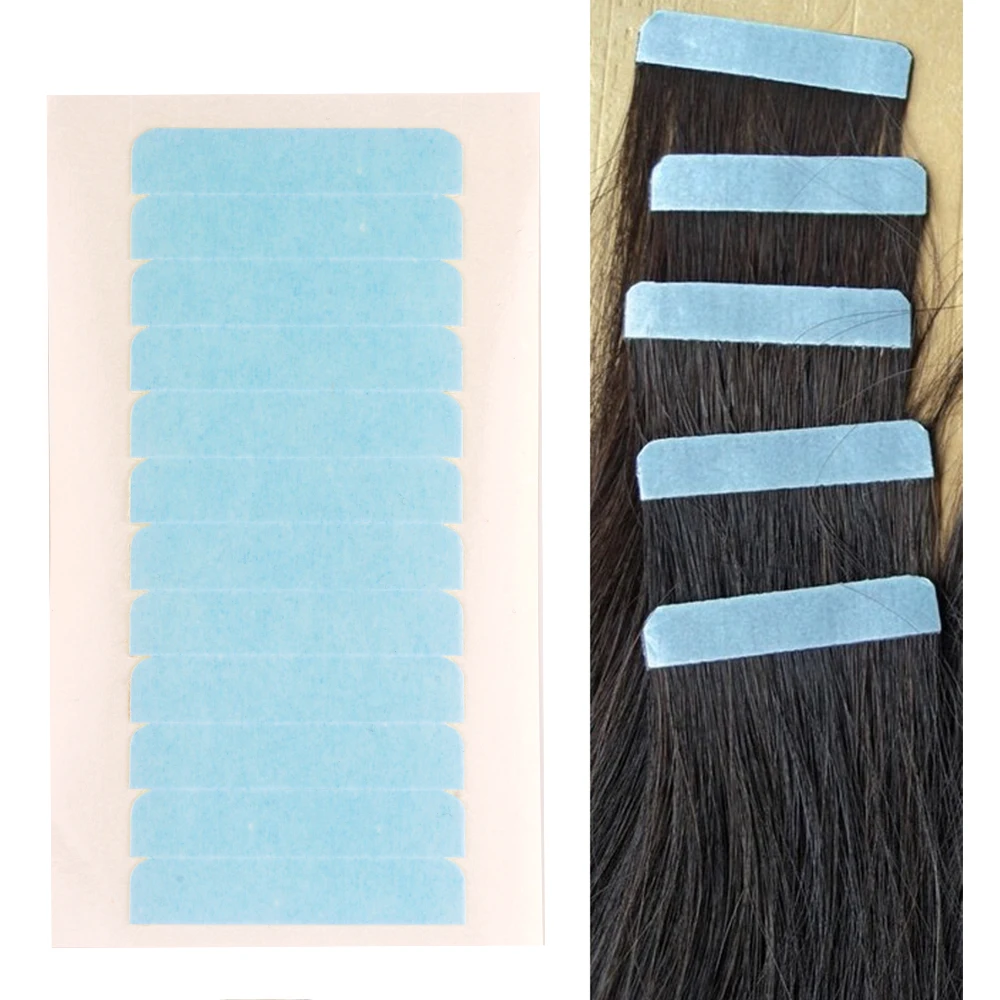 

Wholesale Cheap 5 Sheets 60pcs Skin Tape In Hair Extension Tools Double-Side Adhesive Tape For Hair Extension, Blue, white, yellow