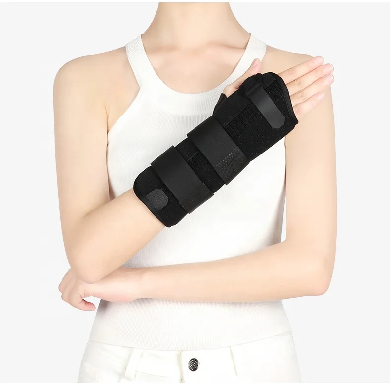 

custom neoprene Orthopedic wrist splint sport, wrist brace with splint, Black
