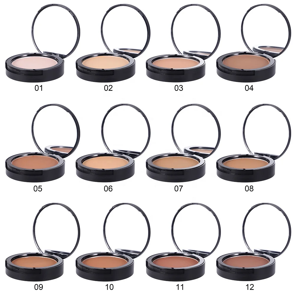 

12 Color Talc Free Translucent Vegan Pressed Setting Powder Private Label Wholesale Waterproof Oil Control Makeup Setting Powder