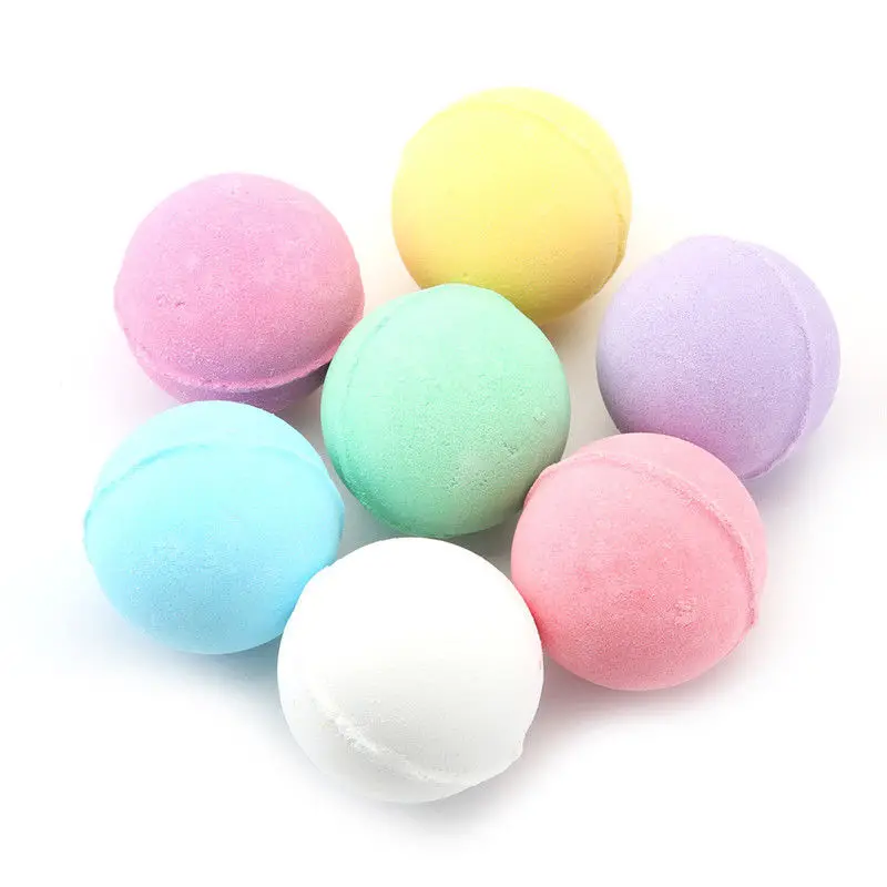 

8 Packs Handmade Organic Bath Salt Bath Bomb Balls Gift Sets 70g Exclusive Bubble Bath Bombs Natural Essential Oil, As the picture shows