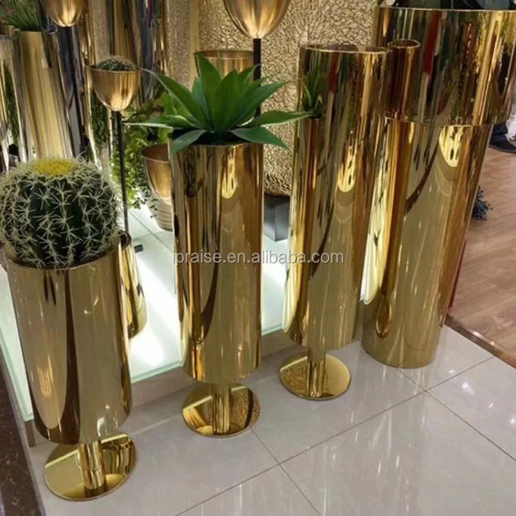 
Wedding decoration metal flower vase /gold flower vase for garden supplies  (60842175014)