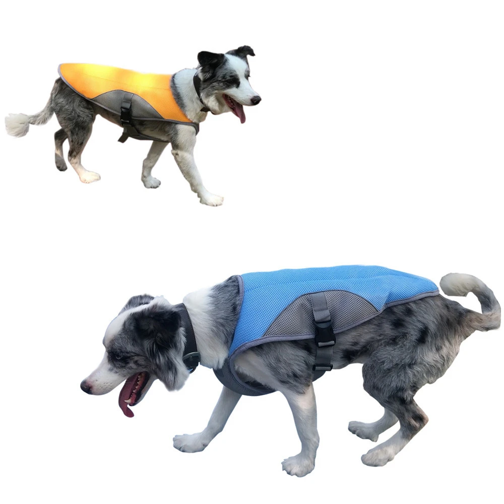 

Latest design summer small dog cooling vest cloth pet prevent heatstroke breathable designer dog clothes, Orange/ pink/ blue