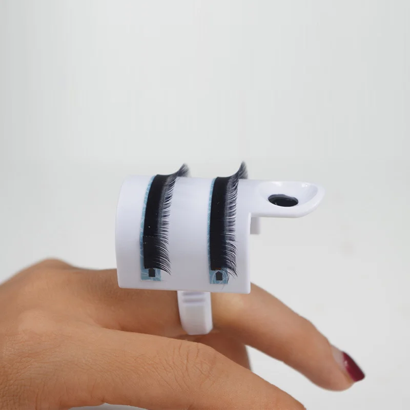 

Smart Glue Ring O Disk Lashes Makeup Tool Lash Holder Ring with Glue Plate for Eyelash Extension U Band Lash Holder