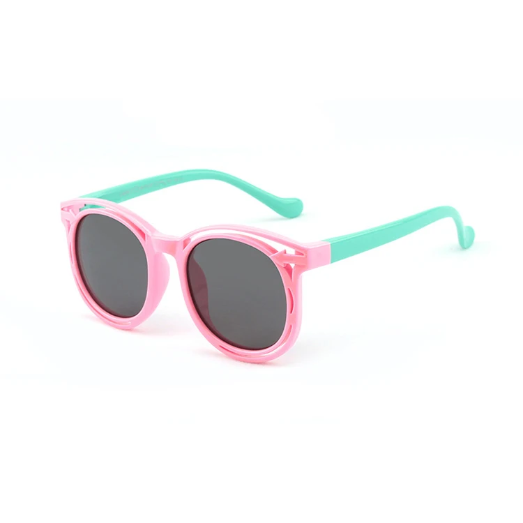 

8209 fashion sunglass kids for boys and girls UV400 TPE Polarized sunglasses