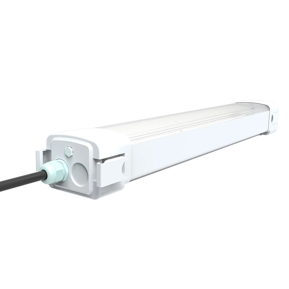 Subway Station SAA IP65 60CM LED Tri Proof Batten Light with Buckle End Cap