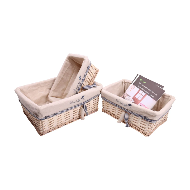 
Fast Delivery Bench With Decorative Storage Wicker Fruit Basket 