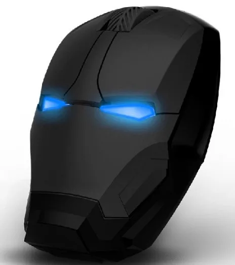 

Iron Man Wireless Mouse Inalambrico USB Computer PC Gaming Steelseries Laser Ergonomic Noiseless Mause Weyes