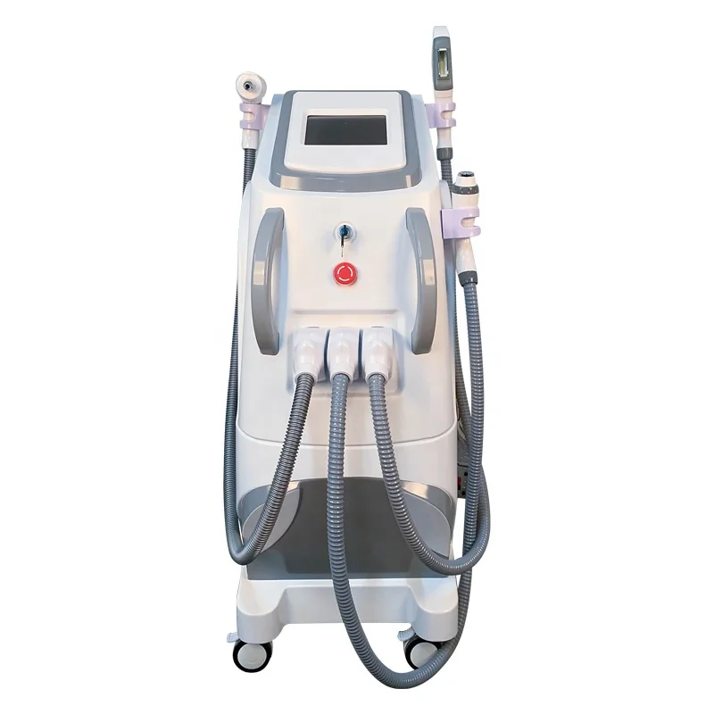 

Latest professional multifunctional 4 in 1 nd yag permanent Ipl laser hair removal machine factory direct sales, White