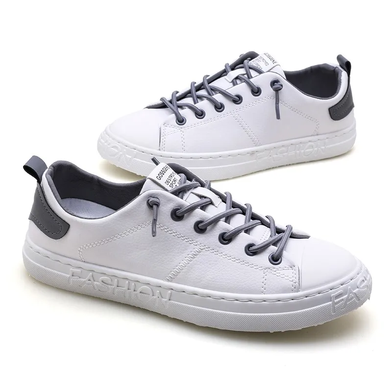 

Wholesale cheap men's small white shoes fashion casual men's board shoes LOGO custom shoes
