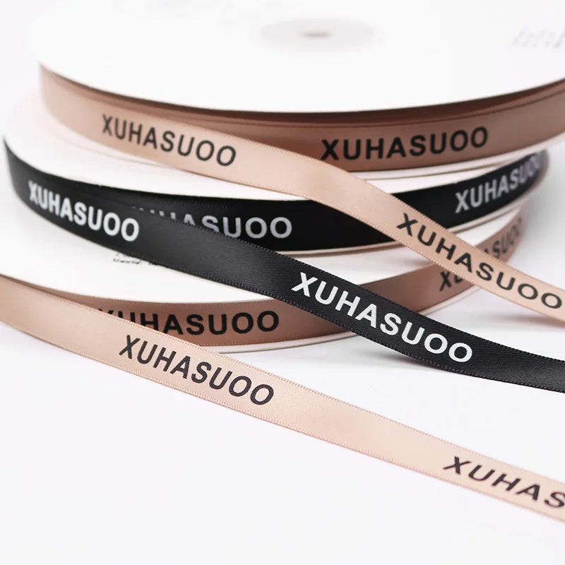 

Custom Logo Satin Ribbon Printed Logo Wholesale, 196 colors