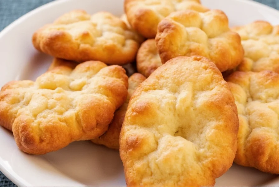 Step-by-step images of making sopapillas