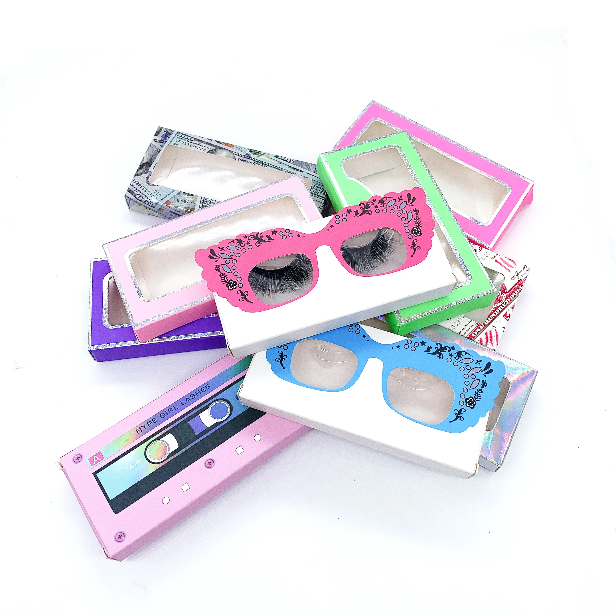 

2021 new arrivals 25 mm fluffy mink eyelash vendor, Black color