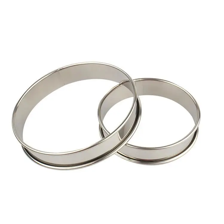 

Stainless steel cake mousse moulds HOPe7 non stick coating cake mold, Silver