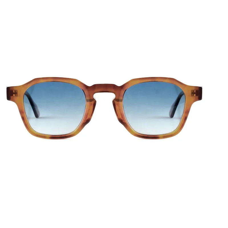 

Newest Design High Quality Custom Logo Women Trendy UV400 Bevel Acetate Polarized Shades Sunglasses