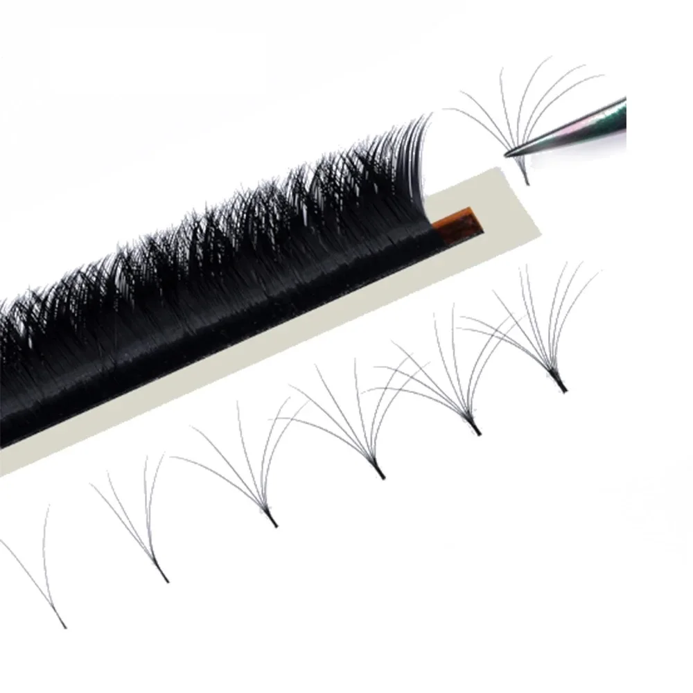 

New Arrival V shape Russian Magnetic Silk Volume Fan Individual Eyelash Extensions, Black