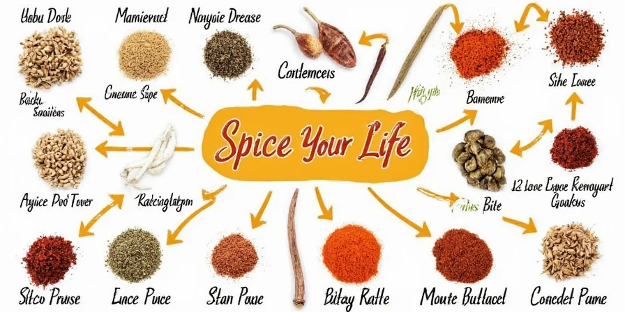 Exotic spices arranged in bowls