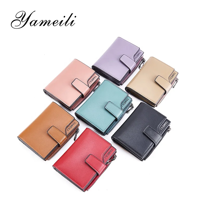

2021 New , hot selling, nice and small leather wallets for lady fashionable