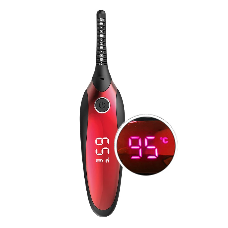 

MRIYA Custom Logo Electronic Rechargeable Eyelash Curler Kit The Heated Women Eyebrow curler, Black/red or customized