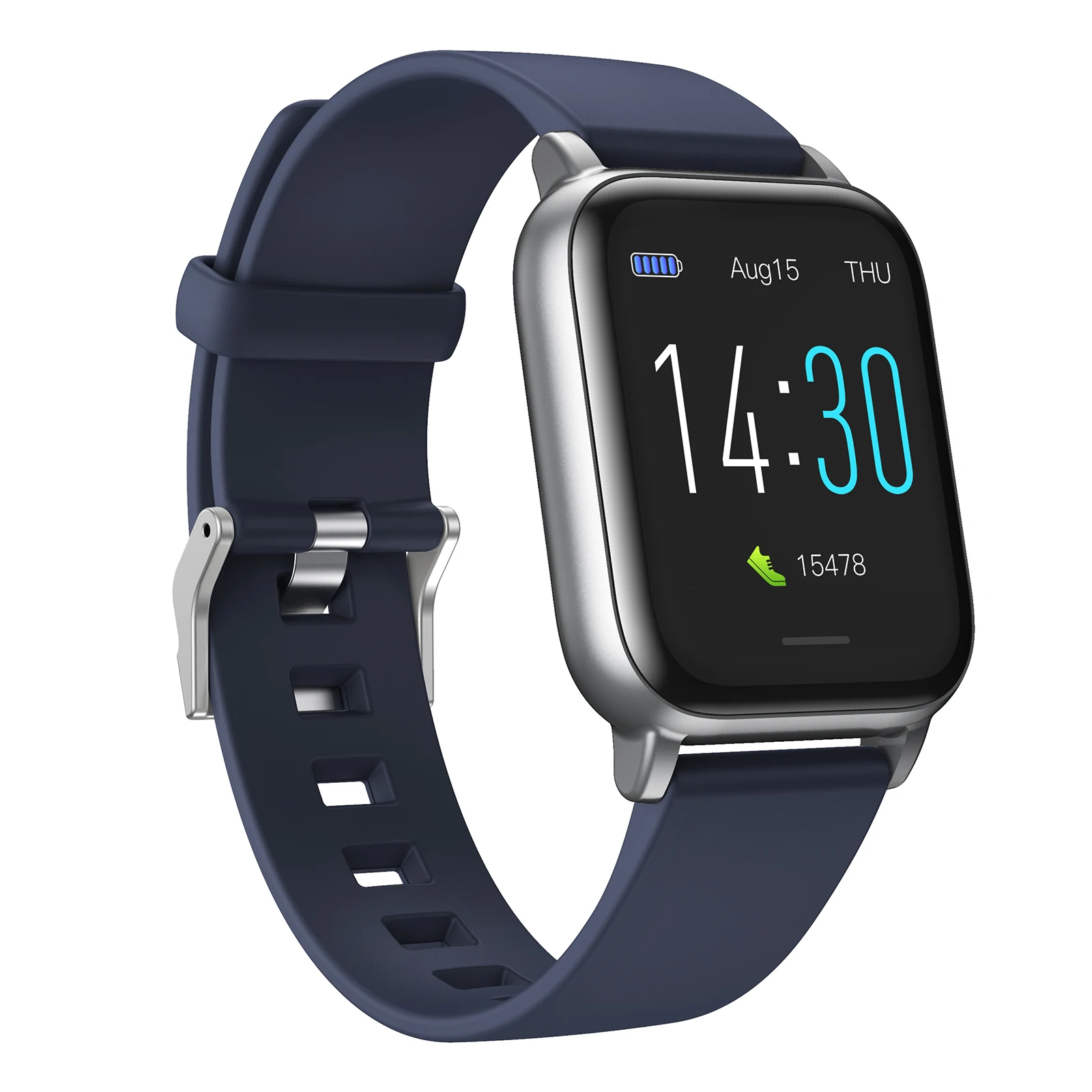

Smart Watch Health Hi5 S50 Heart Rate Blood Pressure IP68 Fitness Tracker Sport Smart Watch Smart Watch Band Health Bracelet, Black white