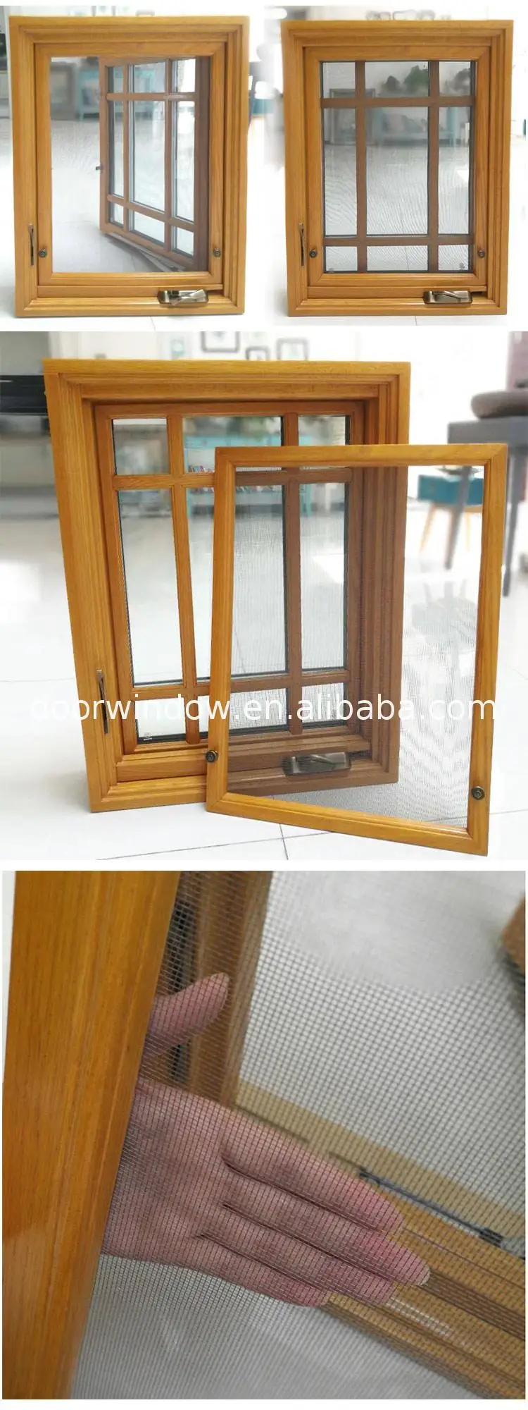 Good quality factory directly upvc vs wooden windows wood aluminium types of used for doors and
