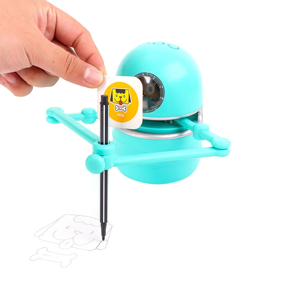

New Low price magic gift math game painting robot plastic robot play toy Quincy, Green