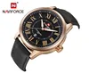 NAVIFORCE Brand Men Analog Quartz Wristwatches Leather Waterproof Sports Watches Men's Casual Watch Clock Male Relogio Masculino