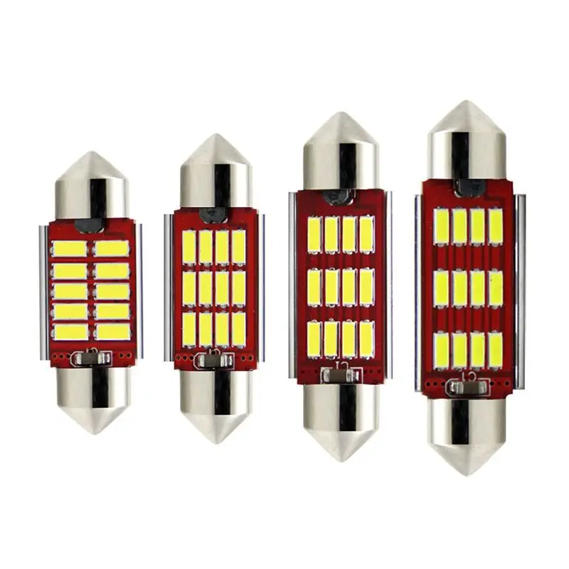 31mm 36mm 39mm 41mm Festoon Canbus 4014 12SMD C5W Led Reading light Dome lamp interior car lights 12 volts White