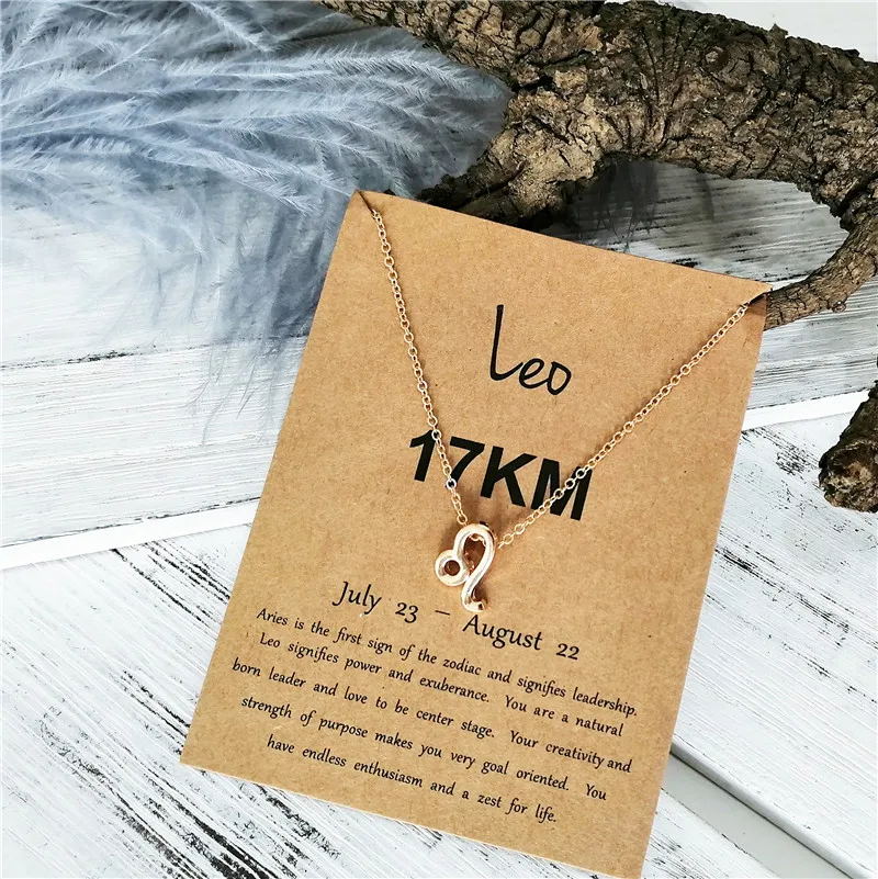 

Custom Constellation Pendant Necklaces Gold Zodiac sign Aries Pisces Choker Trendy Necklace for Women, Gold plated