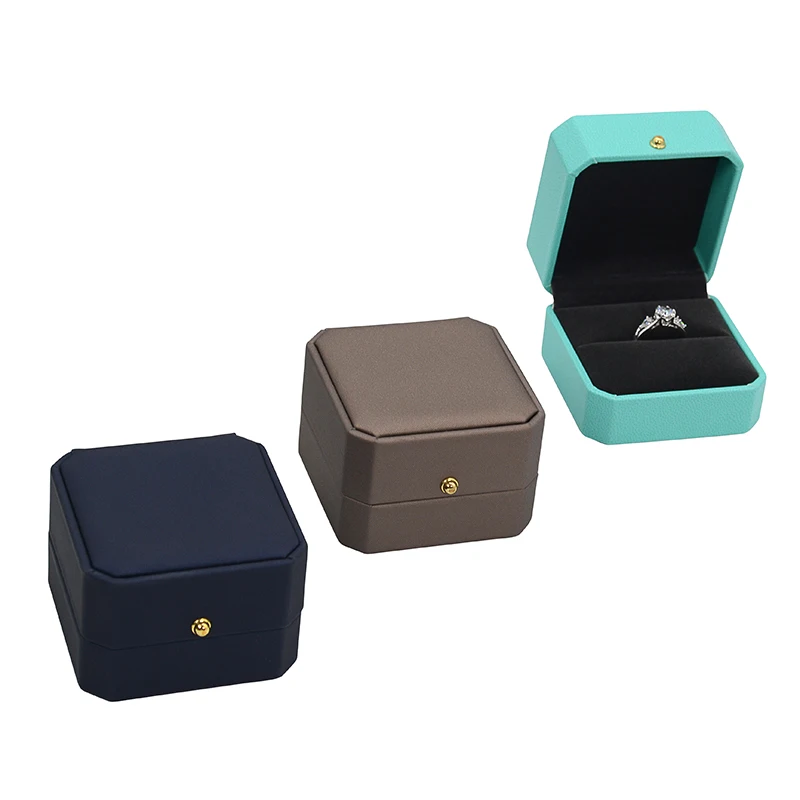 

Jewelry Elegant pack leather Box Diamond antique Ring Box Proposal High-end Necklace Ring Wedding Ring Special, Blue/green/bronze