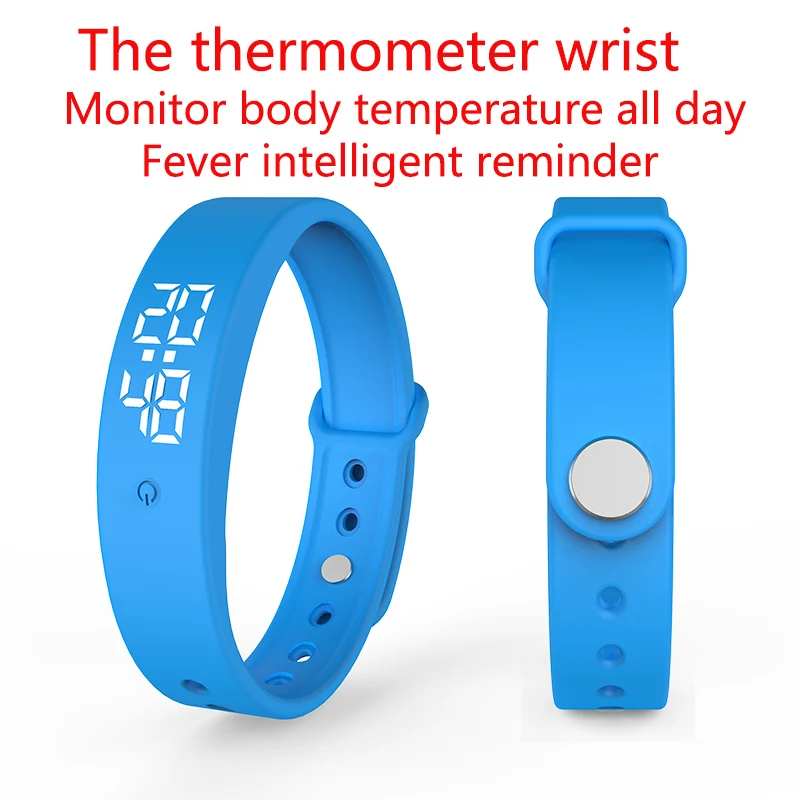 Body Thermometer Bracelet Temperature Wristband For Kids And Adults