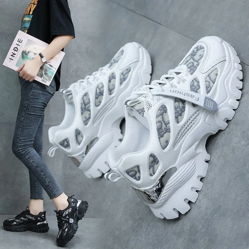 

Designers Chunky Vulcanized Shoes Casual Old Dad Shoes Woman Tennis Female Platform Sneaker, Accept custom