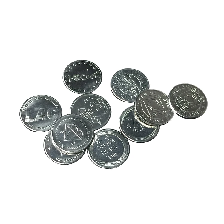 

Wholesale Custom Amusement Arcade Token Coins, Gold, silver
