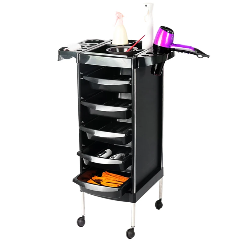 

hairdresser good helper Hairdressing tool car Salon special trolley for beauty salon, Black