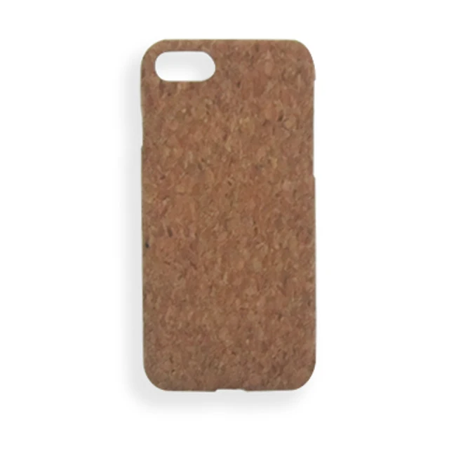 

For iPhone 7/7 plus PC bottom cork wooden phone case, Original wood color