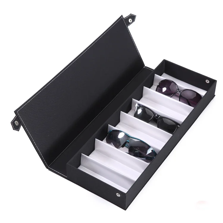 8 Slot Custom Soft Foldable Fabric Eyewear Storage Spectacles Sunglasses Display Glasses Box