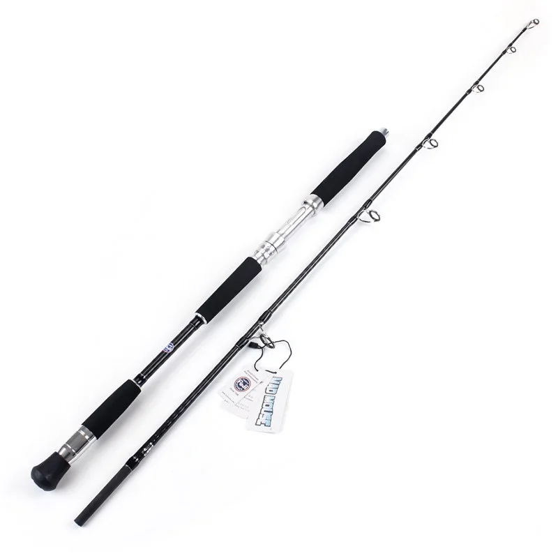 

Madmouse New Japan FUJI Guides Cross Carbon Jigging Rod 1.68m 1.9m 2.4m Different Hardness 37kgs Boat Jig Rod Ocean Fishing Rod