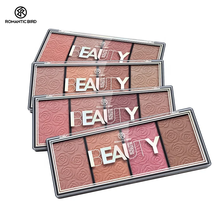 

Romantic Bird OEM 4 Colors Blusher Custom Logo Shimmer Private Label Factory Cosmetics Waterproof Cheek Color
