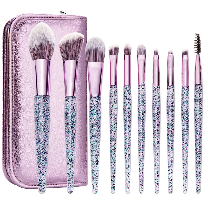 

Best Purple Luxury Makeup Brush Set Custom Premium Synthetic Makeup Brush Set For Lip Balm