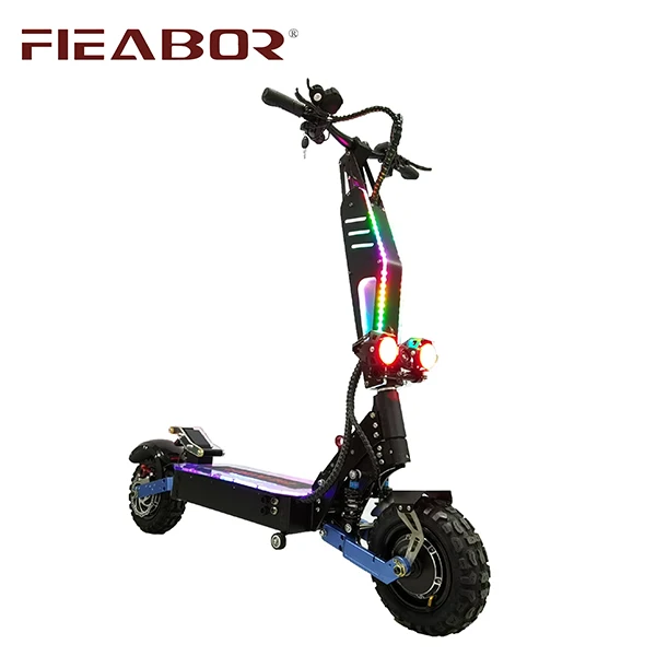 

Full Waterproof Electric Scooter 5600w Two Wheels Off Road Fast Speed Full Suspensions Foldable Scooter