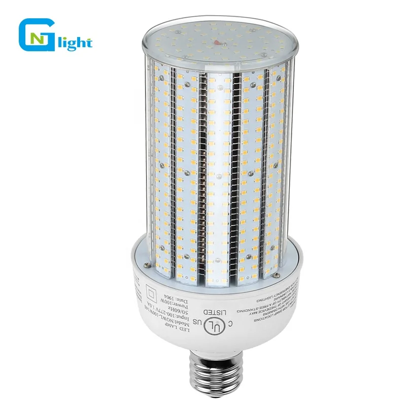400w metal halide replacement 100 watt led corn bulb 277v 347v 480volt tennis court warehouse high bay light