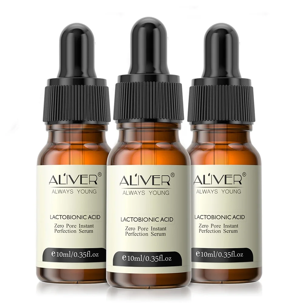 

Wholesale 10ml lactobionic acid concentrate liquid poducing essence anti-wrinkle acne remove blackheads repair pores face serum