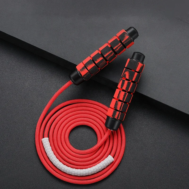 

New design sports fitness speed adjustable jump rope kipping rope, Red, gray, blue