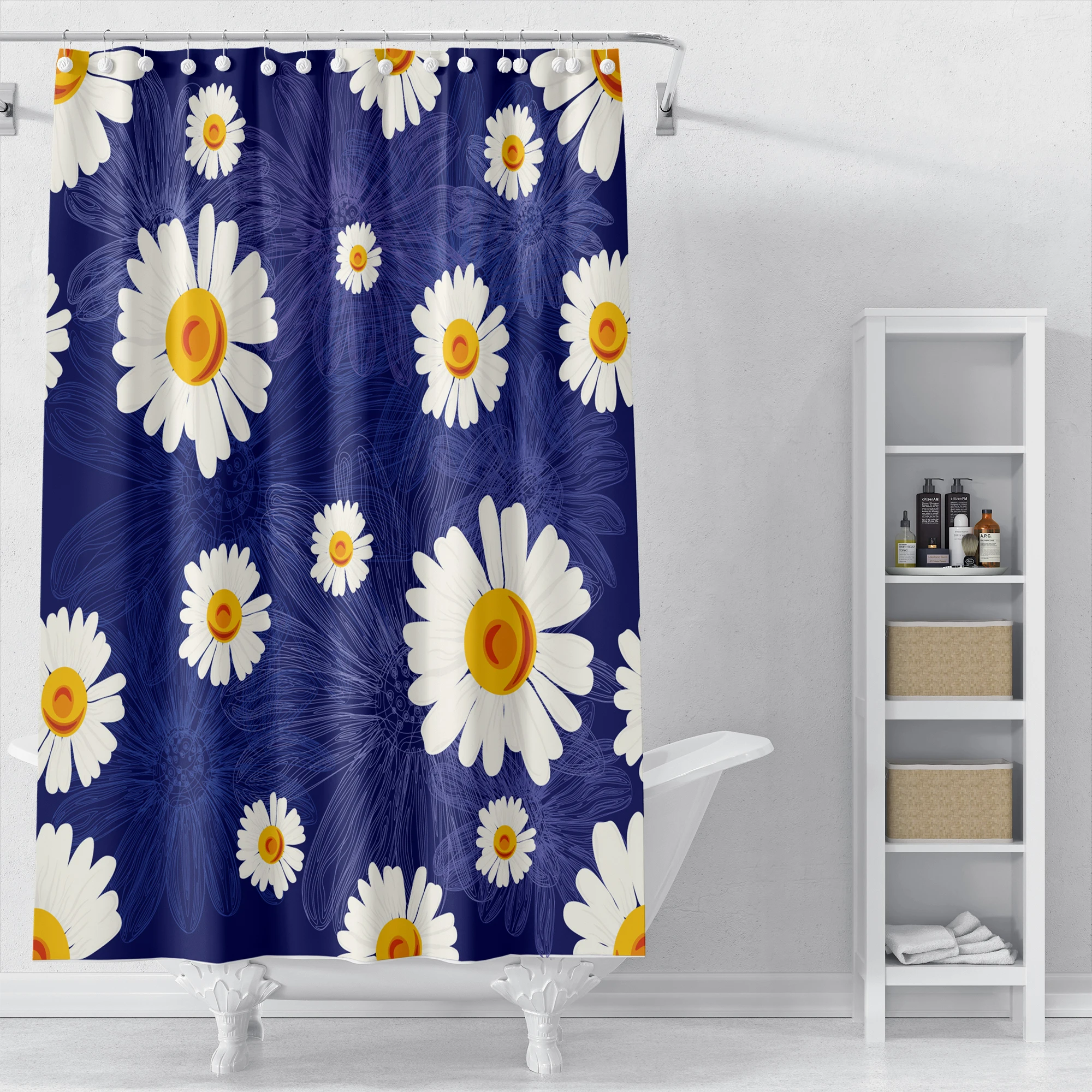 

i@home mildew resistant waterproof designer 3d shower curtain dog digital printing, Picture