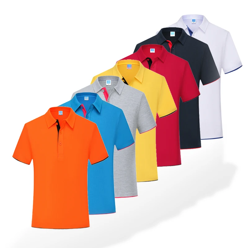 

2020 High Quality New Fashion Men's Short-sleeved Board Custom Logo Oversize Polo Men T Shirt, 10 clolors