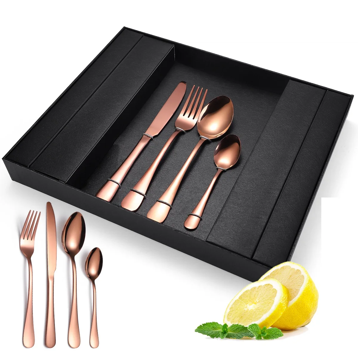 

Top Seller 24 Pieces Cutlery Set Stainless Steel Silverware With Box