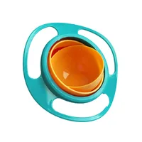 

Hot 360 Rotate Gyro kids Bowl Non Spill Baby Feeding Bowl Cute Gyro Baby Bowl