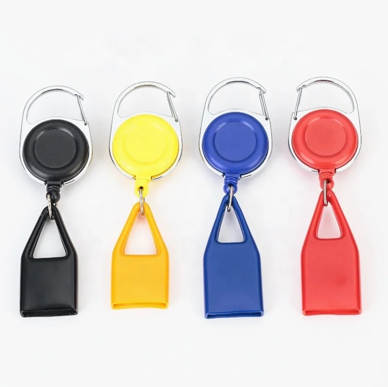 

High Quality Leasher Custom logo Leash With Carabiner Retractable Badge Reel Cigarette Silicone Lighter Holder, All colors